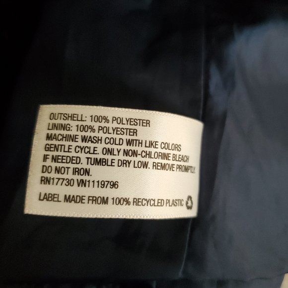 Merona Blue Polka Dot Raincoat - Picture 5 of 6